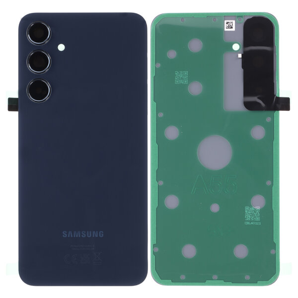 Samsung Galaxy A55 5G A556B Akkudeckel Backcover Batterie Deckel Navy Blau