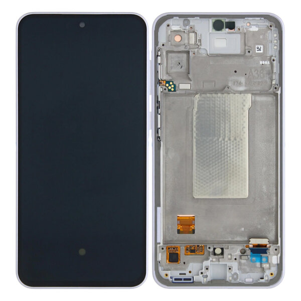 Samsung Galaxy A36 A366B AMOLED Display Touchscreen Bildschirm Rahmen Lavendel