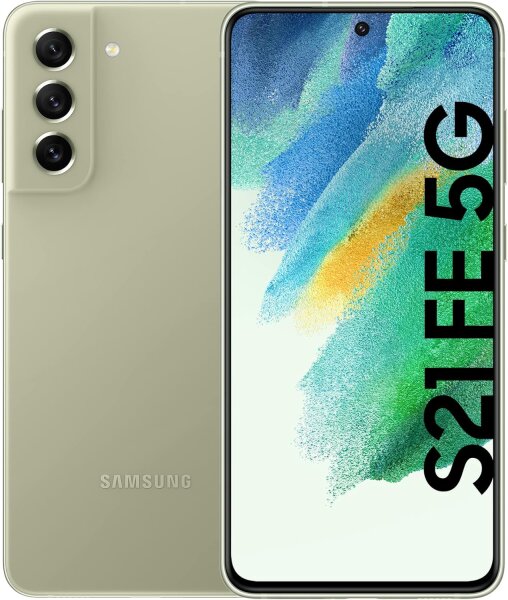 Samsung Galaxy S21 FE 5G G990B 128GB Android Smartphone Handy Olive Grün - Sehr Gut