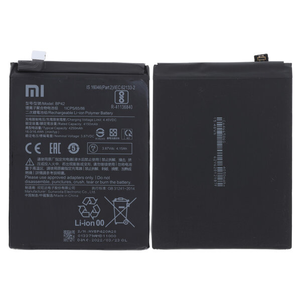 Xiaomi Mi 11 Lite 4G /Mi 11 Lite 5G /Mi 11 Lite 5G NE Akku Batterie BP42 4250mAh