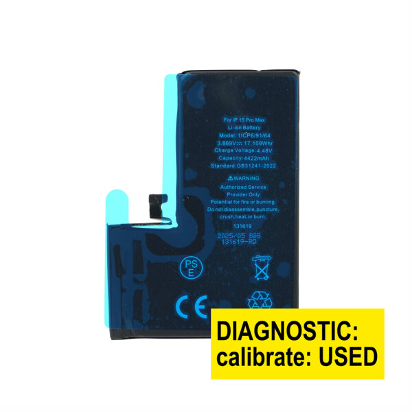Diagnostic Ersatzakku Akku Batterie Battery 4422 mAh inkl. klebestreifen für iPhone 15 Pro Max