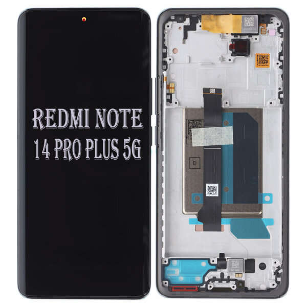 Xiaomi Redmi Note 14 Pro Plus 5G AMOLED Display Touchscreen Bildschirm Rahmen Schwarz
