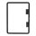 Touchscreen Displayglas Klebestreifen Schwarz für iPad 10 2022 / iPad 11 2025