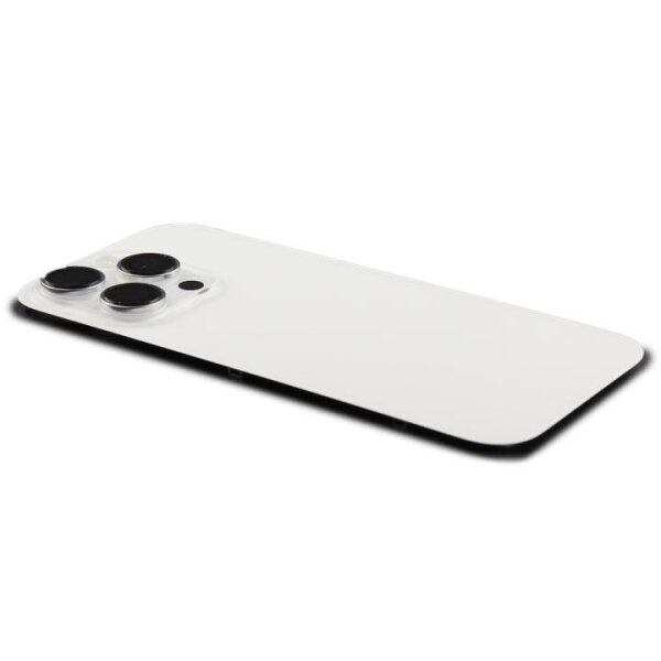 Akkudeckel Backcover Inkl. Kameralinse & Wireless Charging Weiß für iPhone 16 Pro - Pulled