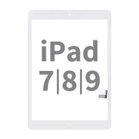 NCC Touchscreen Displayglas Klebe Weiß für iPad 7 2019 & iPad 8 2020 / iPad 9 2021